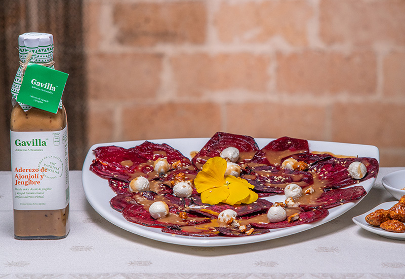 Carpaccio de Betabel y Queso de cabra