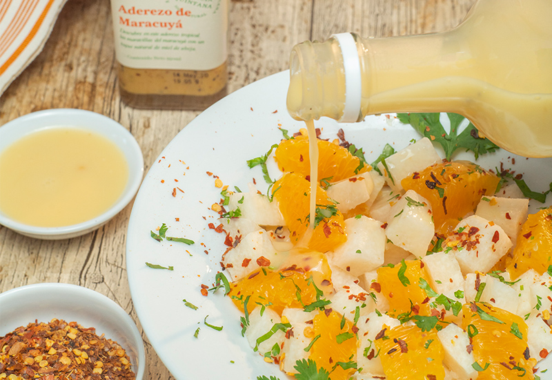 Ensalada de Jícama, Naranja y Cilantro