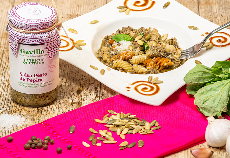 Rotini con Pesto de Pepita